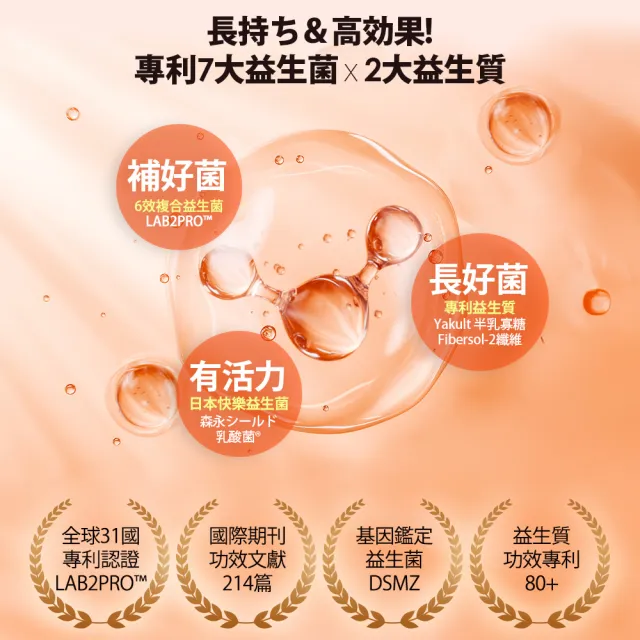 【funcare 船井生醫】2000億益生菌30包/盒x4盒(共120包；日本原裝進口/幫助消化/排便順暢/調整體質/增強保 