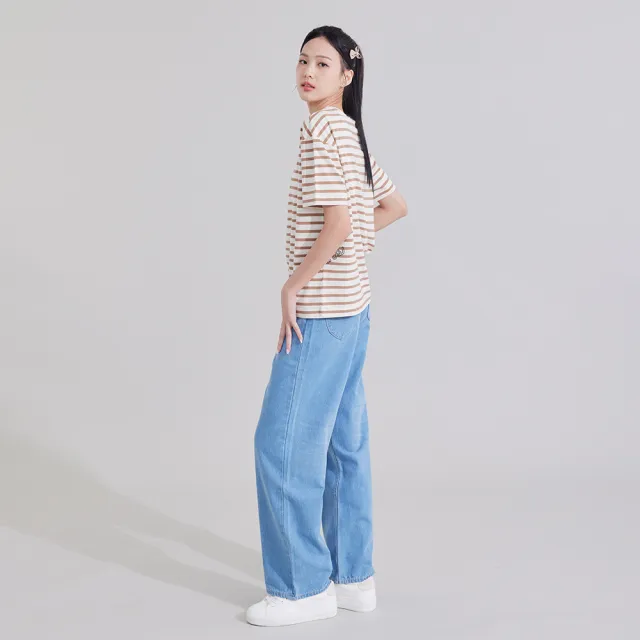 【Lee】女裝 牛仔褲 / 428 高腰舒適直筒 淺藍洗水 / LB617064893