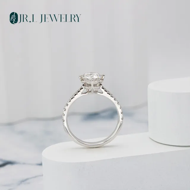 【JR.L JEWELRY】IGI 1克拉 最白D色最完美車工ideal cut 綻放花鑽 鑽石戒指(培育鑽石 鉑金)