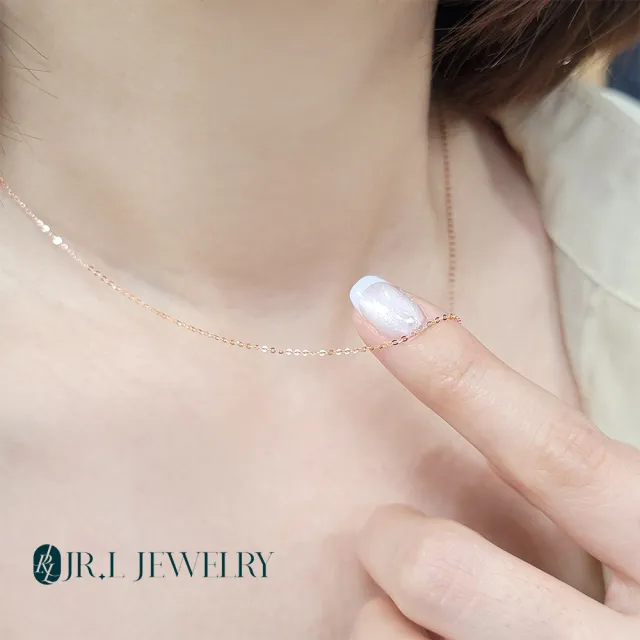 【JR.L JEWELRY】18K金項鍊 跳舞鍊 5G素鍊(18K金項鍊)
