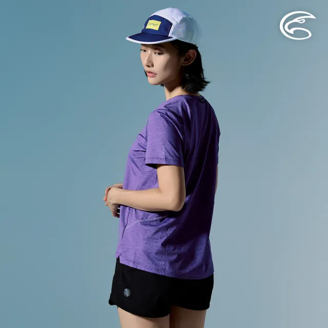 【ADISI】女輕量散熱速乾智能抑菌訓練圖T AL2611106 灰葡紫 S-2XL｜抗UV 吸濕排汗 消臭 排汗衣 運動上衣