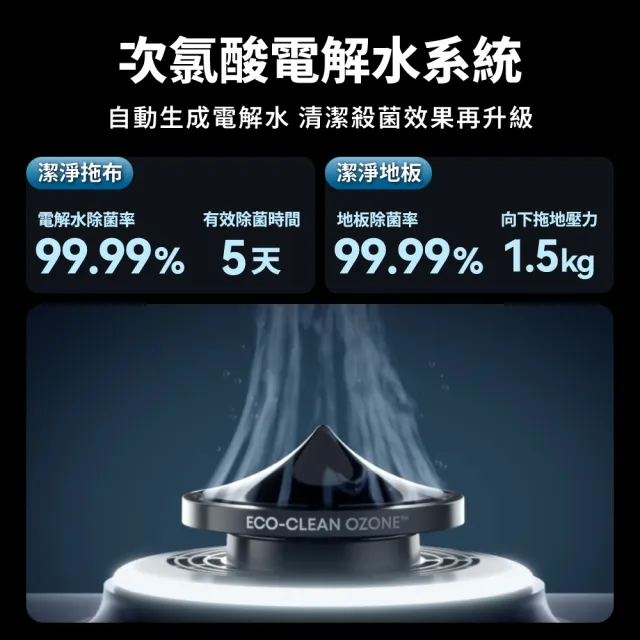 【eufy】eufyOmni S2 12合1自清潔AI滾筒掃拖機器人(自動生成電解水除菌率99.99%/活水洗地)