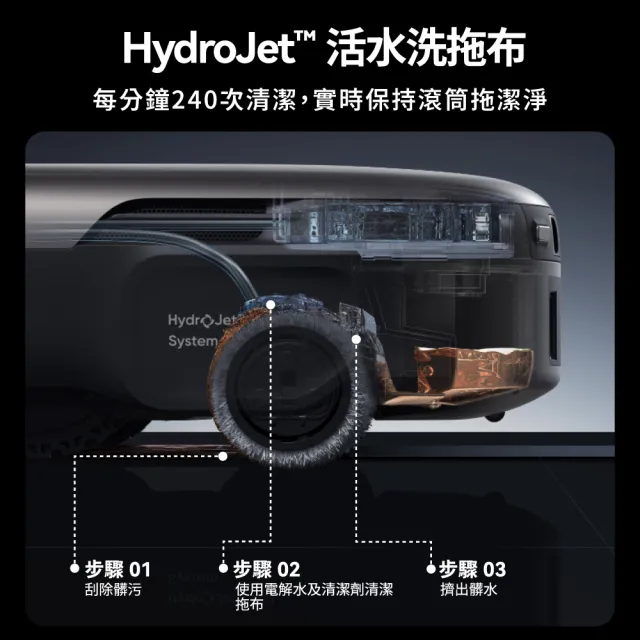 【eufy】Omni S2 12合1自清潔AI滾筒掃拖機器人(自動生成電解水除菌率99.99%/活水洗地)預購贈豪華配件