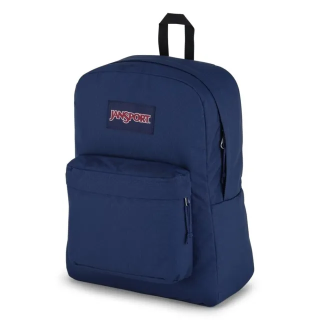 【JANSPORT】雙11 SUPERBREAK PLUS 後背包 後背包 運動包 雙肩背包 深藍(JS0A4QUE003)