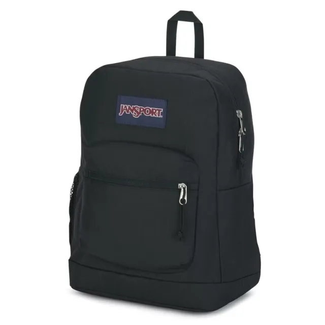 【JANSPORT】雙11 Cross Town Plus 後背包 運動包 雙肩背包 黑(JS0A7ZNZ008)