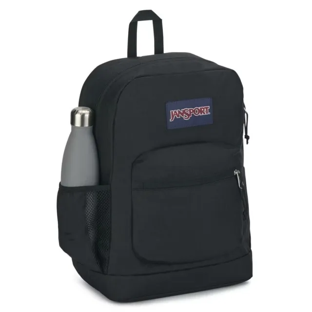 【JANSPORT】雙11 Cross Town Plus 後背包 運動包 雙肩背包 黑(JS0A7ZNZ008)