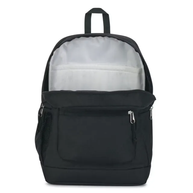 【JANSPORT】雙11 Cross Town Plus 後背包 運動包 雙肩背包 黑(JS0A7ZNZ008)