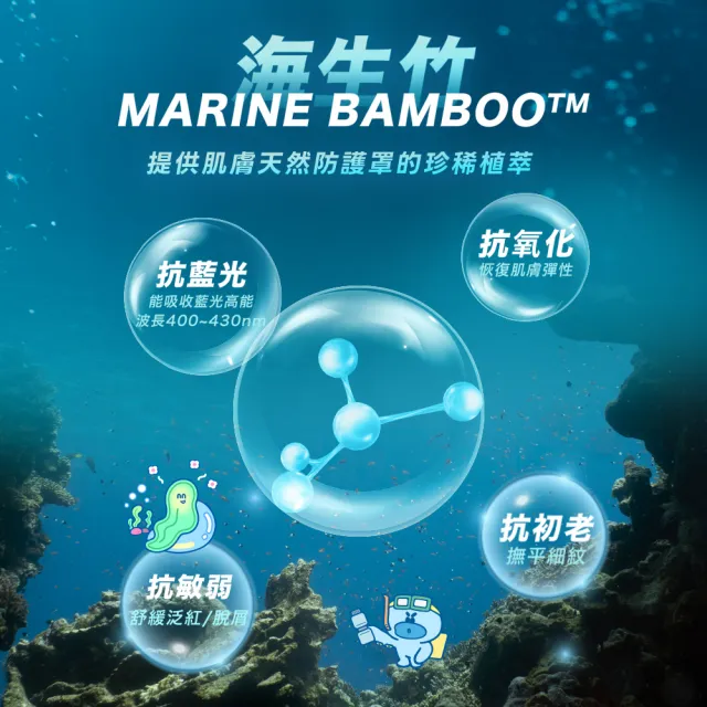 【NARUKO 牛爾】買1送1★海生竹輕盈保濕水乳液100mlx2入(修護肌膚能量乳)
