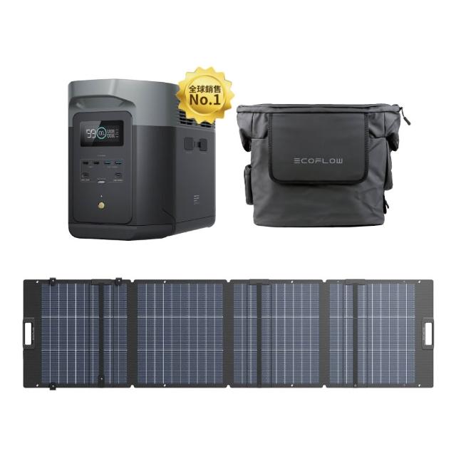 【ECOFLOW】DELTA 2 1800W + 220W 便攜太陽能板(戶外電源 防颱必備 停電神器)