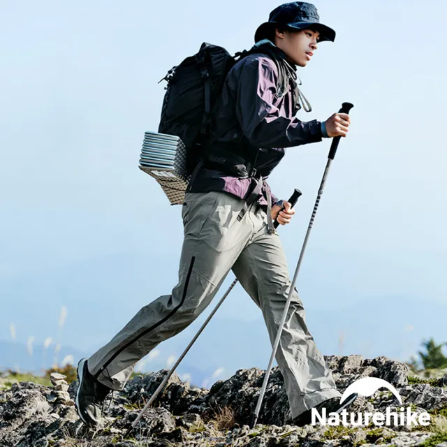 【Naturehike】超值2入組 輕風Pro輕量7075鋁合金折疊登山杖 DS016(台灣總代理公司貨)