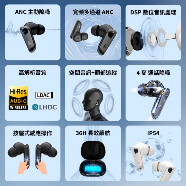 【EDIFIER】NeoBuds Pro 3 Hi-Res旗艦藍牙降噪耳機(Hi-Res認證/專屬App)