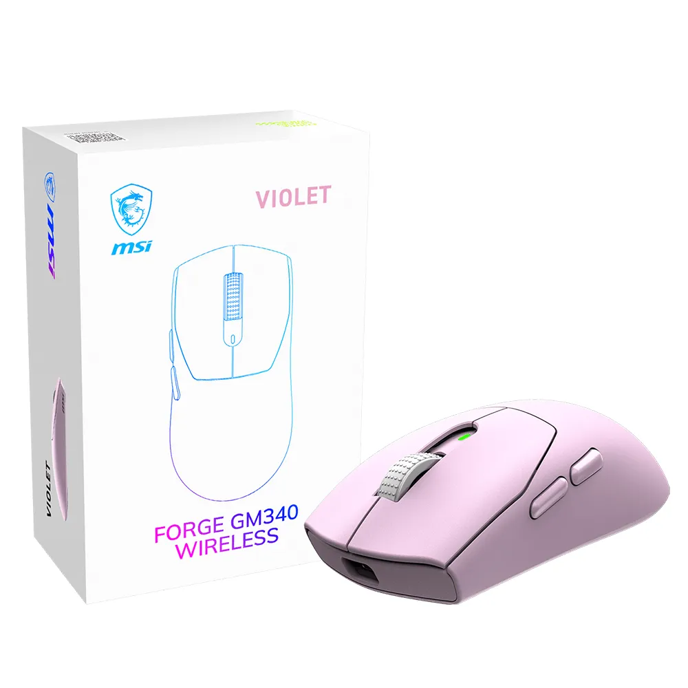 MSI MSI Forge GM340 Wireless Gaming Mouse (Violet)