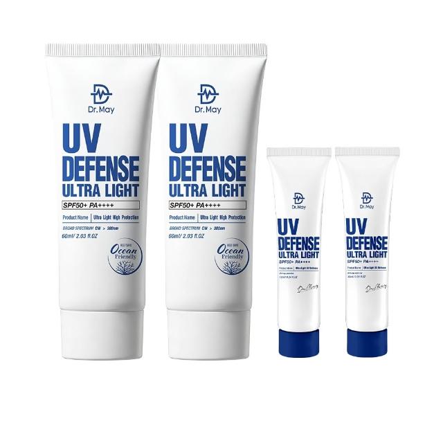 【Dr. May 美博士】專業隔離高效防曬乳 SPF50+PA++++60ml 二入組(海洋友善 戶外防水 身體適用)