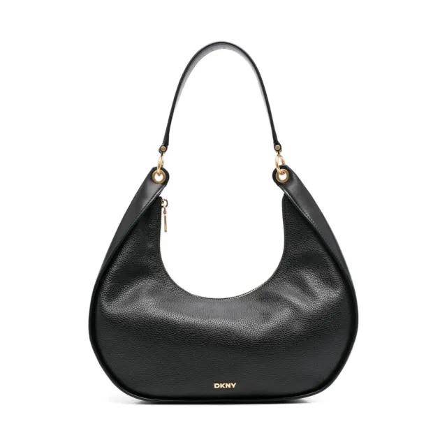 【DKNY】雙11 ABBY LG HOBO 單肩背包 黑色女包包