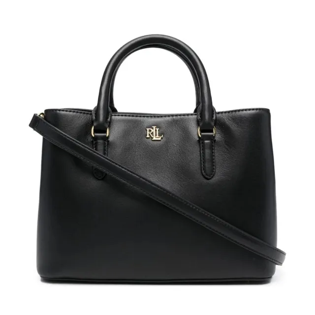 【RALPH LAUREN】雙11 MARY 中號 手提包 BAG 黑色女包包
