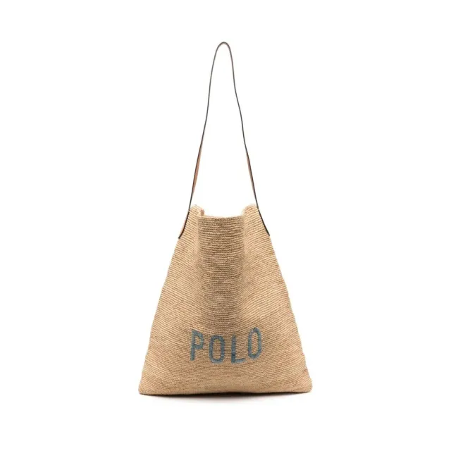 【RALPH LAUREN】托特包EXTRA large 大號 BAG 米白色女包包