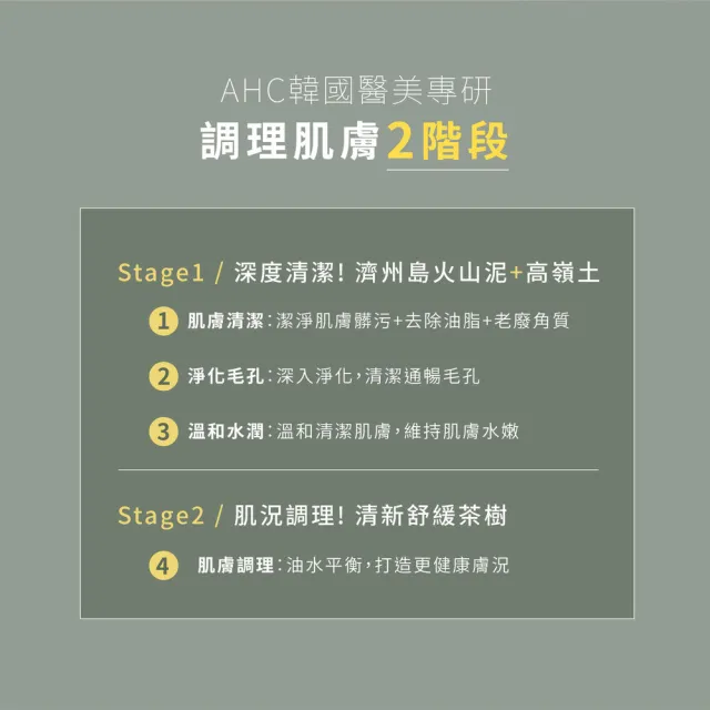 【AHC】買1送1★濟州島毛孔淨化火山泥膜100ml(毛孔救星/去除老廢角質/深層清潔)