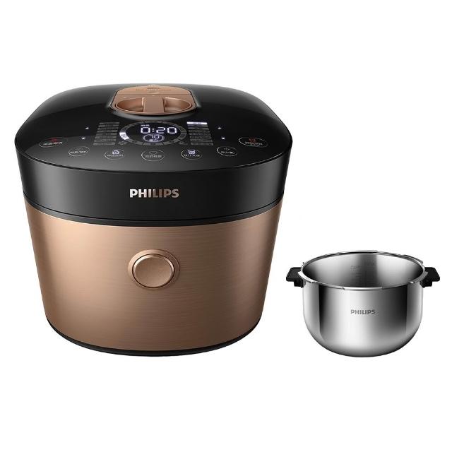【Philips 飛利浦】送小廚神料理機_雙重脈衝智慧萬用鍋/壓力鍋_HD2195_金小萬