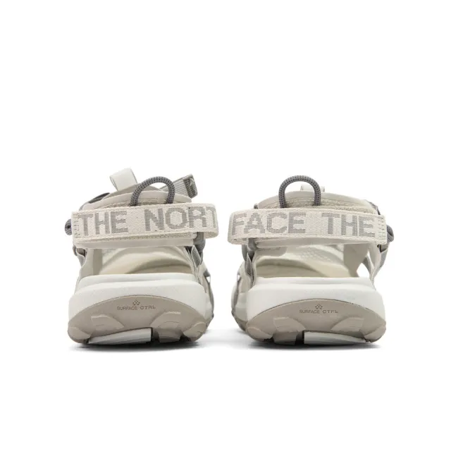 【The North Face】北面男女款白色魔鬼氈調節抓地涼鞋|8G6NL0Y