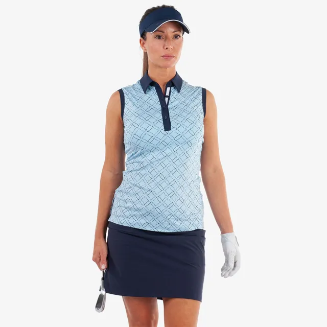 【GALVIN GREEN】女款 Mia彈性防曬透氣快乾背心-水晶藍