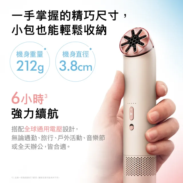 【dyson 戴森】HushJet™ Mini Cool Fan 迷你風扇 (暮光粉) 新品上市! 限量搶購!