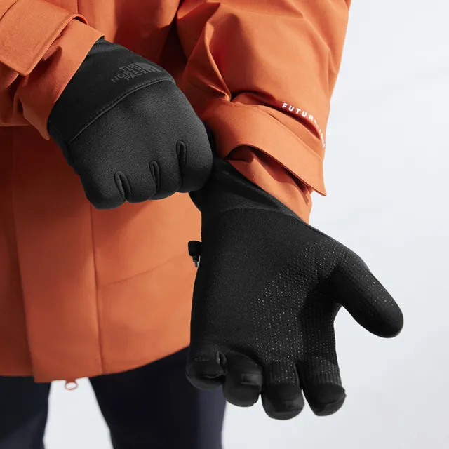 【The North Face】北面女款黑色可觸控手套｜4SHBJK3
