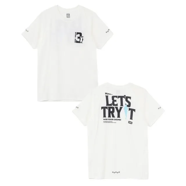 【CHUMS】CHUMS 休閒 CHUMS X 3itsuka Running Silhouette T短袖上衣 白色 男 (CH012798W001)