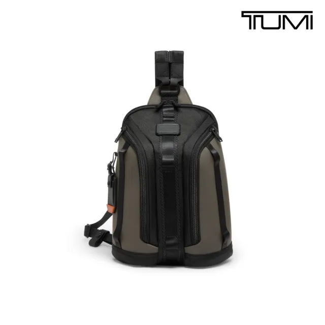 【TUMI】Alpha Bravo Knight 彈道尼龍都會休閒肩背包 - 大地棕