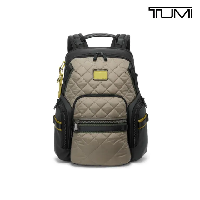 【TUMI】Alpha Bravo Navigation 彈道尼龍都會通勤後背包 - 灰褐 / 黑