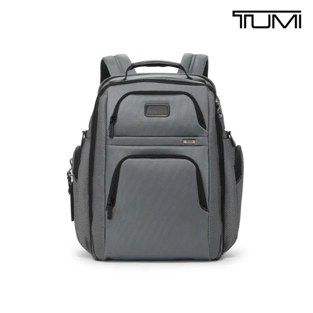 【TUMI】Alpha TUMI Brief Pack 機能尼龍後背包 - 灰反光