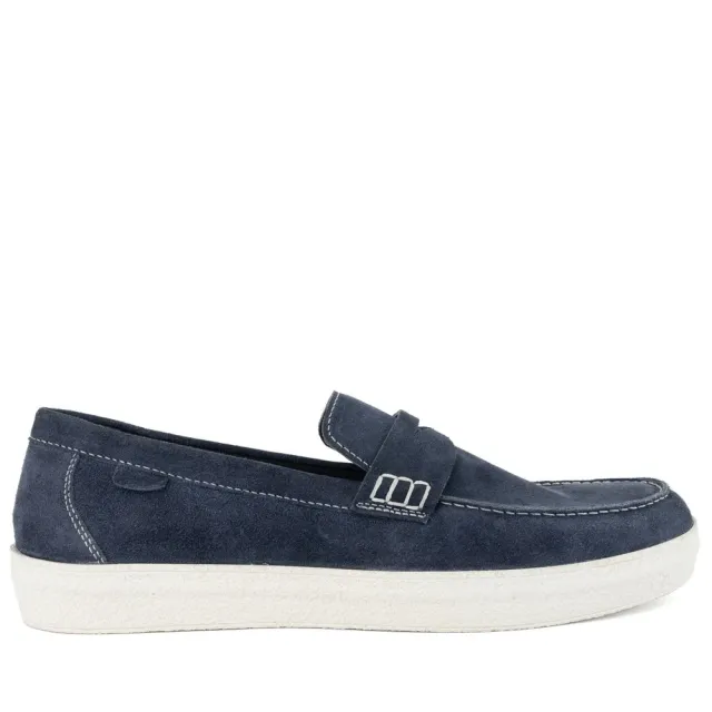 Gruner Schuhe Munich BLUE 休閒日常  MOCASINS 藍色男款鞋