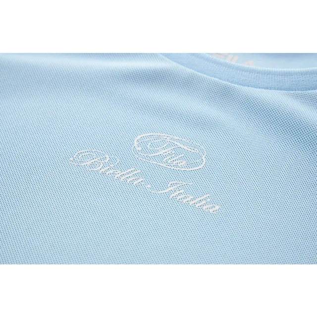 【FILA】FILA 女短袖圓領T恤-水藍 5TEA-5318-SB