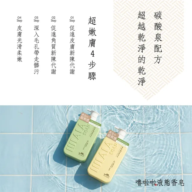 【嚕啦啦】液態香皂1000gx3入(木質玫瑰-保濕/ 青森微風-控油)任選