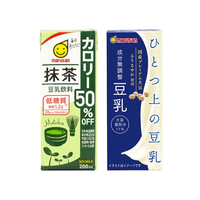 【Gelovery Gift】丸三愛 原味上豆乳/抹茶豆乳x24入組-口味任選 (無調整/日本大豆黃金比例製成)
