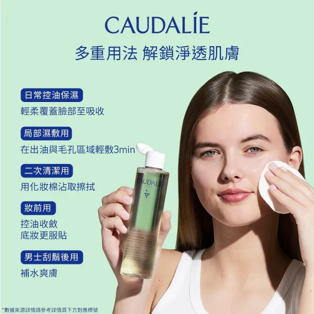 【CAUDALIE 歐緹麗】夏日無油季★葡萄毛孔淨化活膚水 200ml(全新包裝)