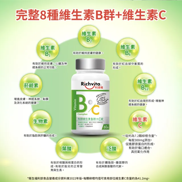 【利捷維】有酵維生素B群3入共180錠限量組 陳傑憲代言(任選 B+鋅EX、B+鐵EX、B+C、超級B群)