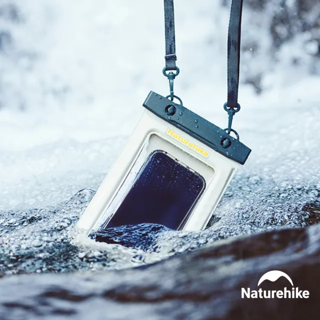 【Naturehike】夾棉充氣浮力IPX8可觸控手機防水袋 BS015(台灣總代理公司貨)