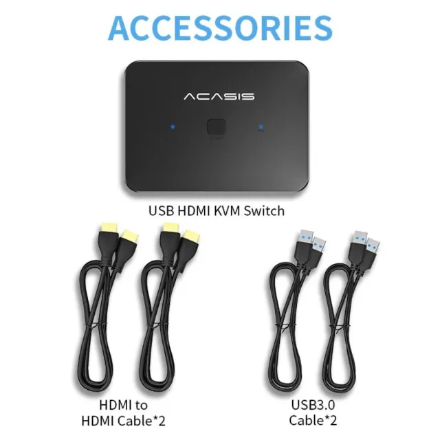 (ACASIS_阿卡西斯)2合1 KVM切換器