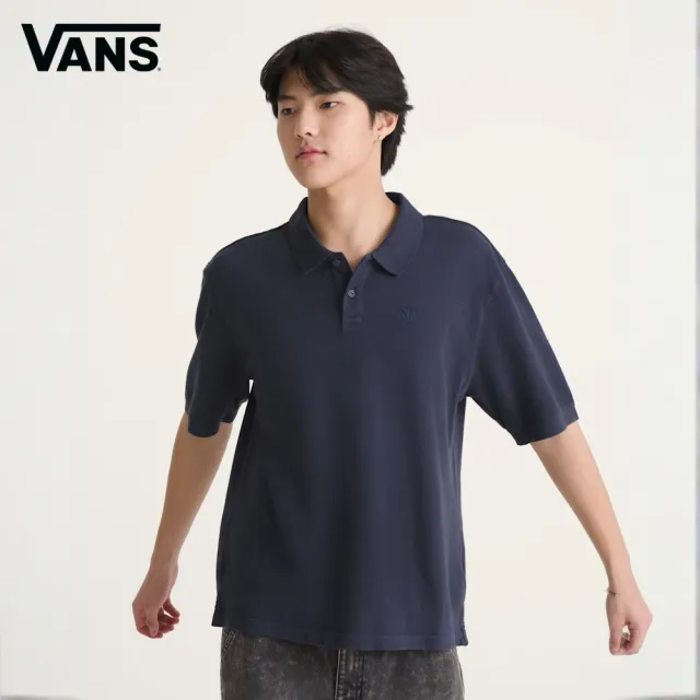 【VANS】官方旗艦 Vans x Rowan Z Washed 深藍色短袖POLO衫