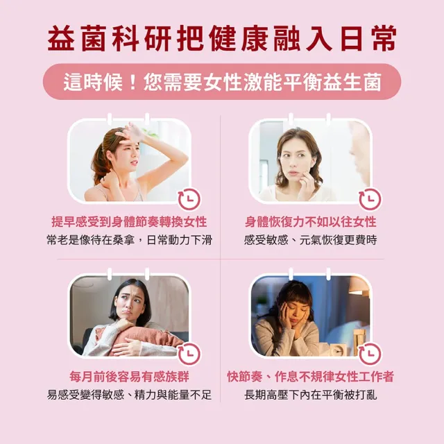 【Probicare 益菌科研】03女性激能平衡益生菌粉 30包/盒 (TKPL01機能菌 去醣基異黃酮 聖潔莓萃取物 鐵+鋅)