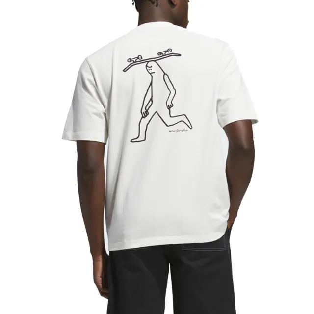 【adidas 愛迪達】圓領短袖T恤 GONZ SPOT TEE 男女 - KE1014