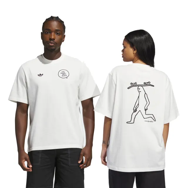 【adidas 愛迪達】圓領短袖T恤 GONZ SPOT TEE 男女 - KE1014