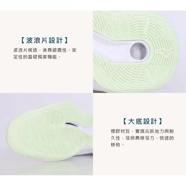 【MIZUNO 美津濃】WAVE MOMENTUM PRO 女排球鞋-匹克球 運動 美津濃(V1GC254085)