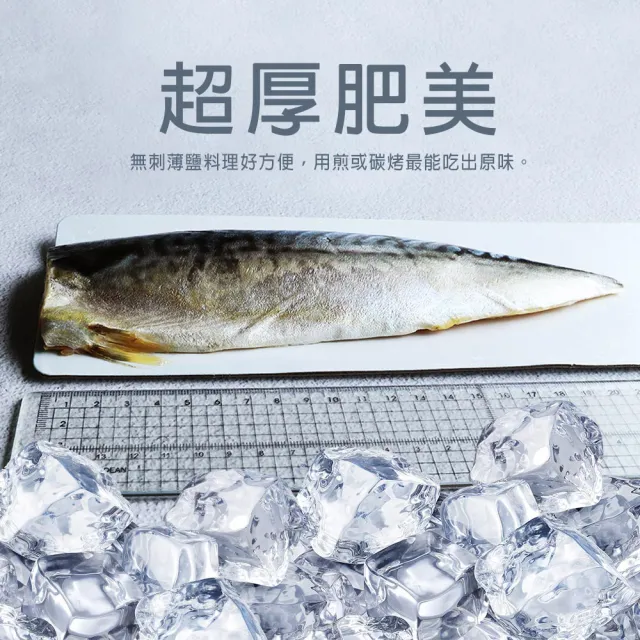 【優鮮配】挪威｜3L厚片薄鹽鯖魚｜210g｜10片