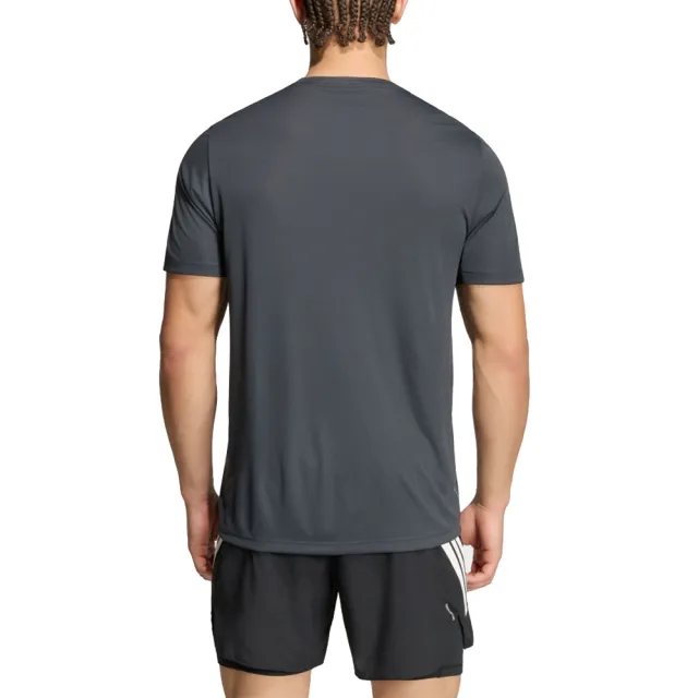 【adidas 愛迪達】圓領短袖T恤 Run Ess Tee M 男 - KG3190