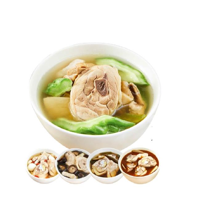 【台灣G湯】台灣G湯.MOMO獨家女性臻選必吃鍋物15入組(麻.蒜.剝.香.苦.各3(雞湯/湯品/鍋物)贈送麻油麵線2包