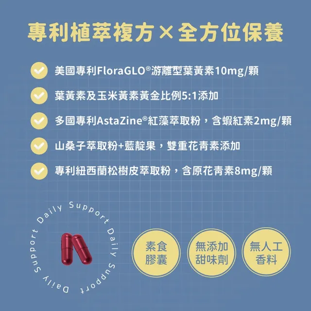 【BTP】蝦紅素+葉黃素亮澄素膠囊3入共90粒(游離型/添加藍靛果/蝦紅素/花青素10mg/原花青素8mg)
