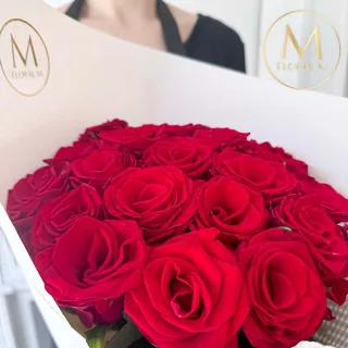 【Floral M】曼哈頓戀曲玫瑰鮮花花束(情人節花束/告白禮物/求婚花束/鮮花花禮/玫瑰花束)
