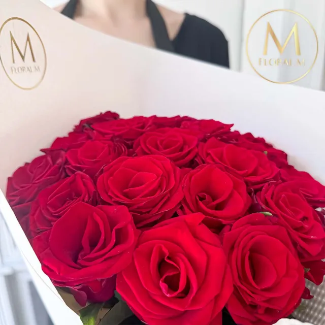 【Floral M】曼哈頓戀曲玫瑰鮮花花束(情人節花束/告白禮物/求婚花束/鮮花花禮/玫瑰花束)