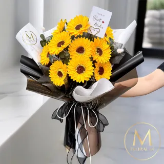 【Floral M】盛夏美好未來向日葵香水花束(畢業花束/香水花束/向日葵花束/畢業禮物/祝福花束)